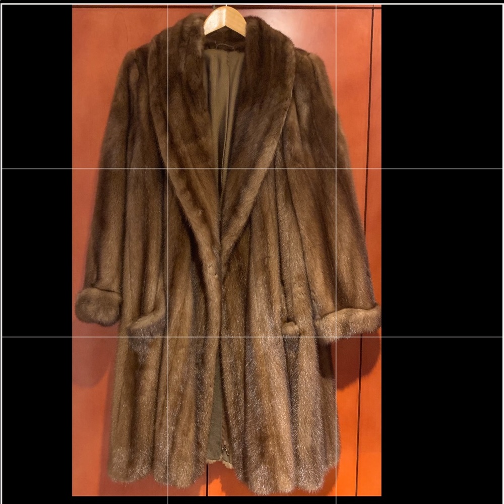 A.E. Delikat vintage mink demi buff fur coat